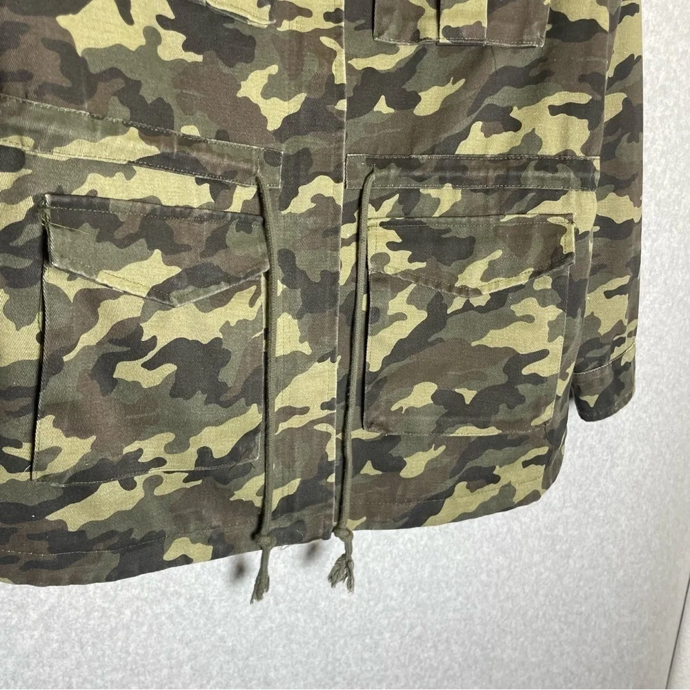 Blank NYC Camo Printed Twill Utility Jacket
